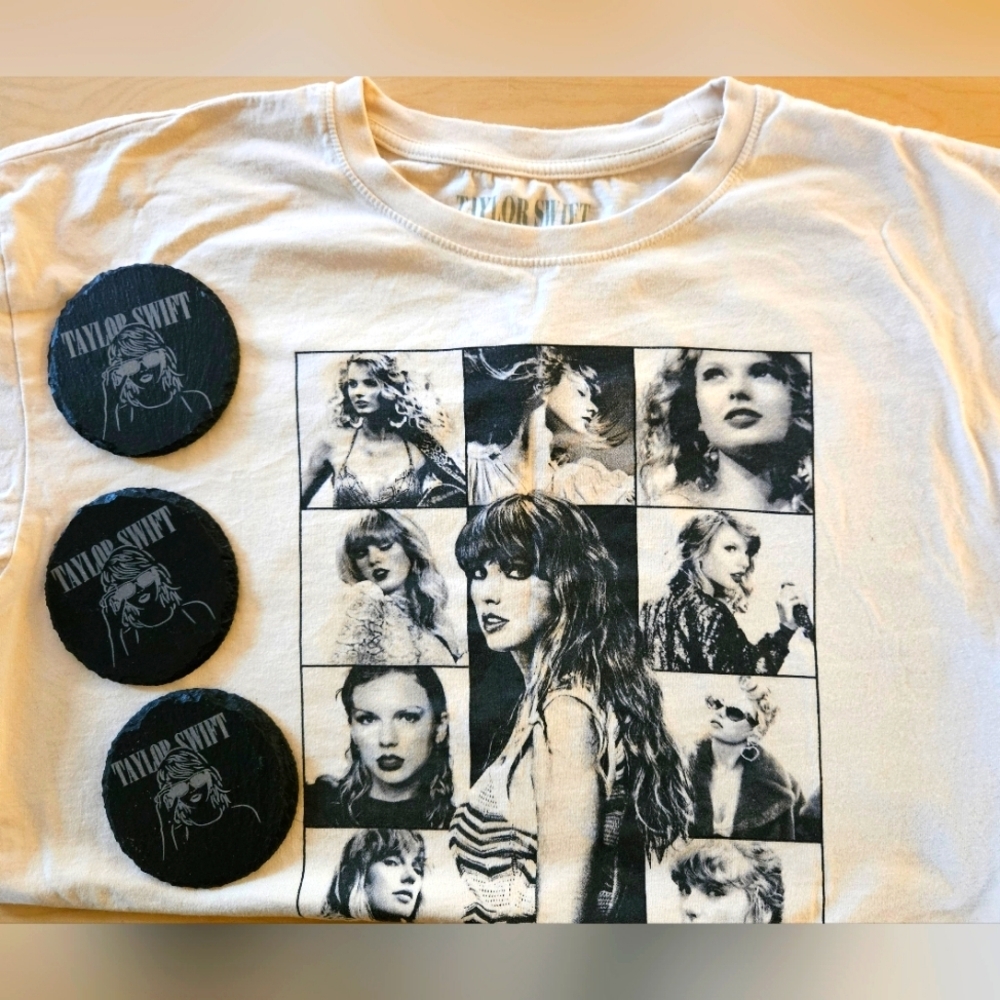 Taylor Swift - The Eras Tour T-shirt & 3 Coasters